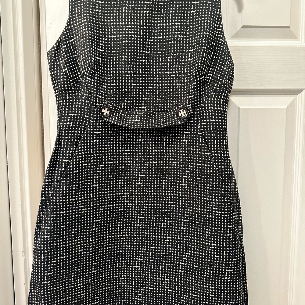 Tory Burch Black  and White Sheath dress- like new